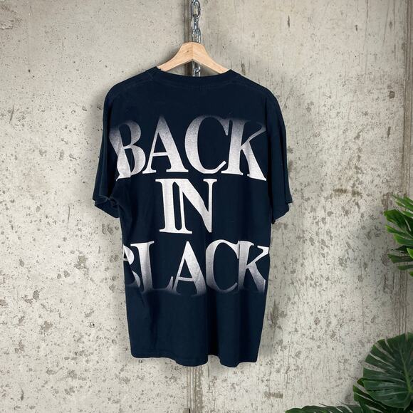 ACDC Back in Black 90s Brockum USA AOP XL Band Tee - Picture 3 of 3